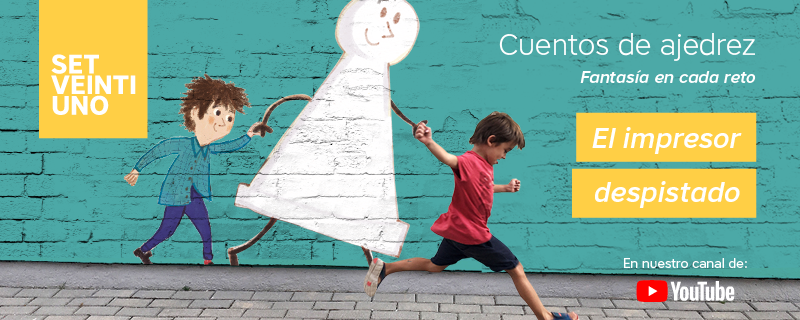 iandradega's tweet photo. ¿Conoces la ciudad fantástica de Ajedrópolis?
En el nuevo episodio de #CuentosdeAjedrez, Juanito Gutenberg muestra como poner en juego la #CapacidaddeAnticipación y propone otro reto. https://t.co/LpxPaZql9K #Ajedrez #Ajedrezeducativo https://t.co/HNw1gQoN9P