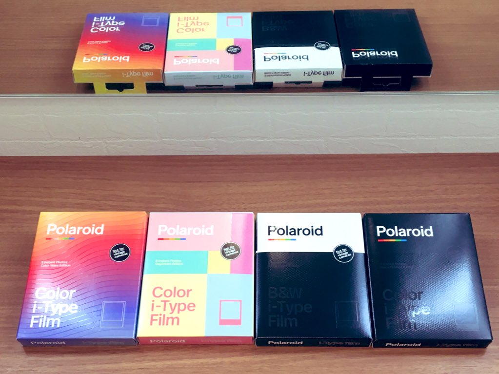 カメラのキタムラ東京 渋谷店 Polaroidフィルム4種類追加 今回ご紹介するのはpolaroidフィルムです I Typeのフィルム4種類あらたに入れてみました シックな黒フレームのカラーと白黒 かわいいグラデーションフレームと パステルカラーフレームの