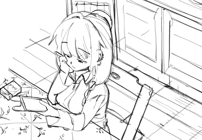#私の絵柄が好みって人にフォローされたい #落書き 