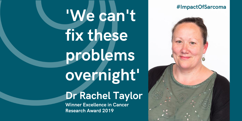 Sarcoma UK (@sarcoma_uk) on Twitter photo ‘Having an uncommon cancer can present challenges', says Dr Rachel Taylor <a href="/ctandrmt/">Rachel Taylor</a>. 'We can’t fix these problems overnight, but we're working with patients and healthcare teams to develop ways to help patients manage these fears.’
🔖 sarcoma.org.uk/psychological
#ImpactOfSarcoma ‘Having an uncommon cancer can present challenges', says Dr Rachel Taylor <a href="/ctandrmt/">Rachel Taylor</a>. 'We can’t fix these problems overnight, but we're working with patients and healthcare teams to develop ways to help patients manage these fears.’
🔖 sarcoma.org.uk/psychological
#ImpactOfSarcoma