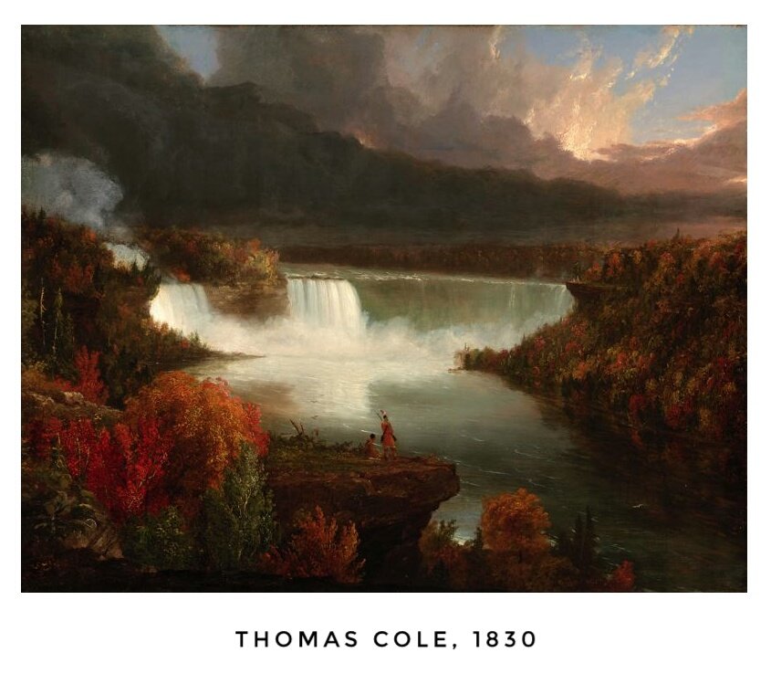 Twittartists's tweet photo. The Niagra Falls. Four legendary paintings. 19th Century. https://t.co/pGcinZ6bsj