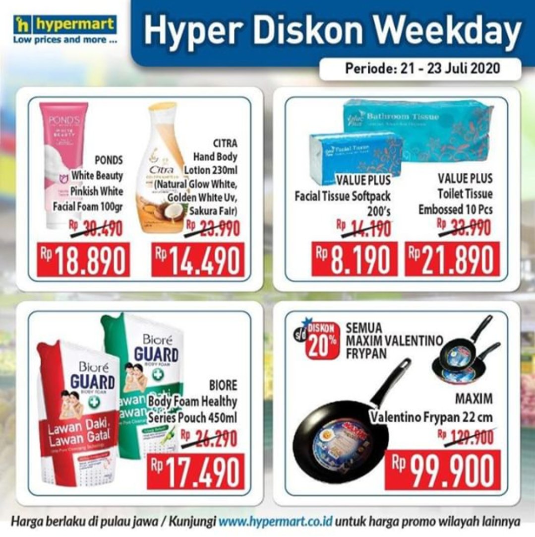 HypermartP's tweet image. Dapatkan berbagai penawaran promo-promo menarik yang bisa pelanggan setia
Dapatkan dari Promo Koran Weekend Periode 21 - 23 Juli 2020!🥳

Kamu juga bisa belanja dari WhatsApp melalui layanan Chat &amp;amp; Shop, Chat nomor WhatsApp Hypermart kami 0878 6220 2532