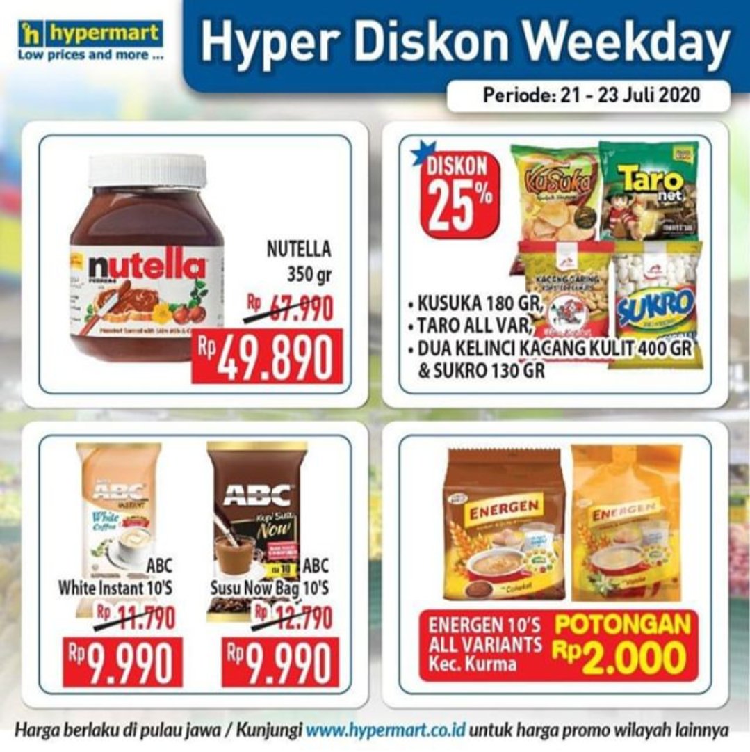 HypermartP's tweet image. Dapatkan berbagai penawaran promo-promo menarik yang bisa pelanggan setia
Dapatkan dari Promo Koran Weekend Periode 21 - 23 Juli 2020!🥳

Kamu juga bisa belanja dari WhatsApp melalui layanan Chat &amp;amp; Shop, Chat nomor WhatsApp Hypermart kami 0878 6220 2532