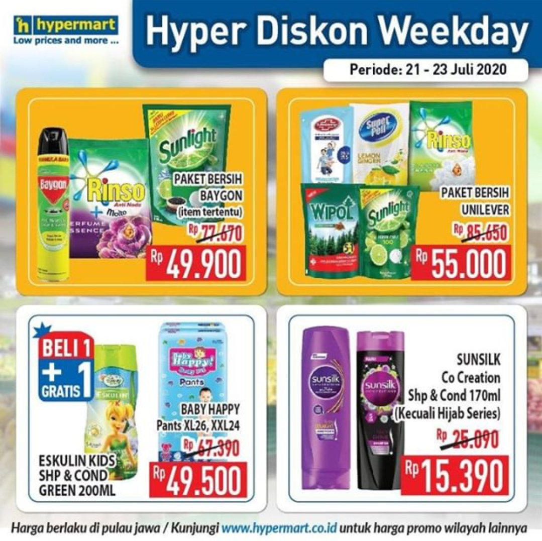 HypermartP's tweet image. Dapatkan berbagai penawaran promo-promo menarik yang bisa pelanggan setia
Dapatkan dari Promo Koran Weekend Periode 21 - 23 Juli 2020!🥳

Kamu juga bisa belanja dari WhatsApp melalui layanan Chat &amp;amp; Shop, Chat nomor WhatsApp Hypermart kami 0878 6220 2532