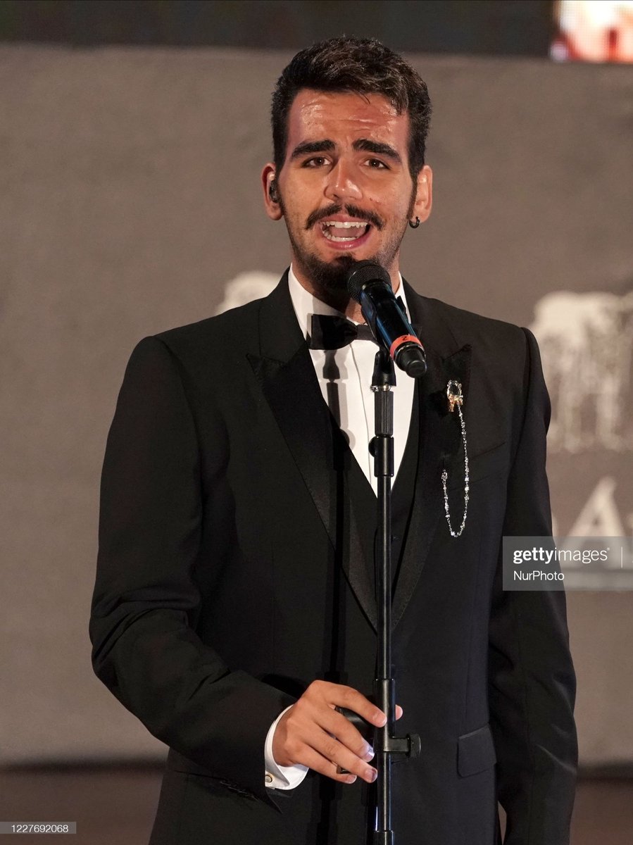 FandomIl's tweet photo. #ignazioboschetto al Taormina Film Festival 2020 July 18, 2020 (Photo by Gabriele Maricchiolo/NurPhoto via Getty Images) #ilvolo https://t.co/HgavYtmjxS