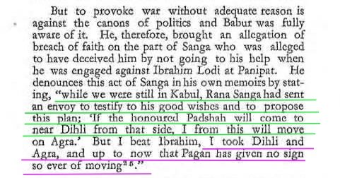 Babur, in Baburnama, Said That when He was In Kabul, Rana Sanga Sent an Envoy to Invite Him to Attack Delhi.Let's see what's Wrong with This.