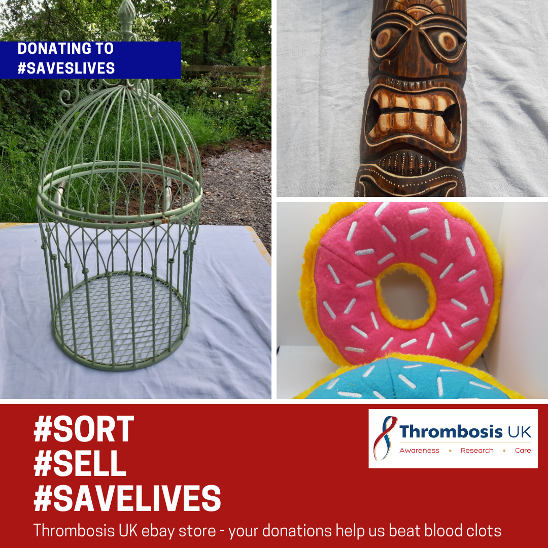 ThrombosisUK's tweet photo. Planning a clear-out? Join us this summer for #TidyUpThursday! You can donate items to Thrombosis UK or sell &amp; donate a % to the charity. It is so easy #Sort #Sell #SaveLives Visit: https://t.co/qPj4R41If3 or email
admin@thrombosisuk.org 
#PreventProtectInform #ThinkThrombosis https://t.co/Ue1ZnZbBEI