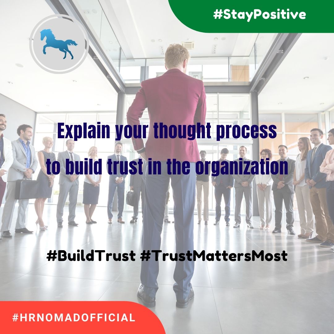 HRNomadOfficial's tweet photo. It’s a challenge to believe, especially at the workplace with new team members. But, trust is something that you need to create &amp; nurture at the workplace to make it effective &amp; engaging
#trust #buildtrust #trustmattersmost #inspiration #meditation #HRNomadOfficial #StayPositive https://t.co/IWZjImzKqE