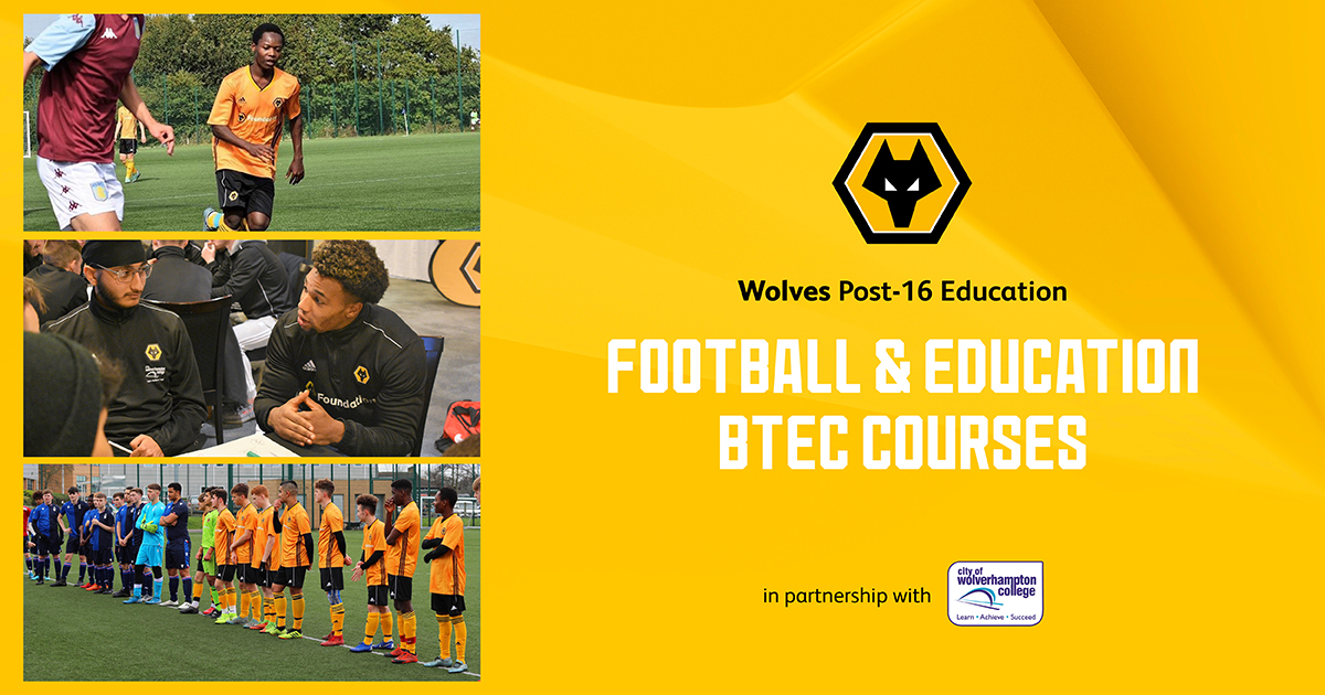 wwfcfoundation's tweet photo. Want to represent @Wolves by playing in an @EFLTrust whilst gaining a BTEC? 

Go book onto the Wolves Football &amp; Education Taster Day now by emailing bradleymoore@wolves.co.uk ⬇️

#TheWolvesWay #Education #College @wolvcoll
@WolvesCouncil https://t.co/sScRUNsUdZ