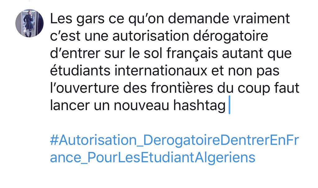AlexLopezzzzzz's tweet photo. #Autorisation_DerogatoireDentrerEnFrance_PourLesEtudiantAlgeriens

#ouvrez_nous_les_frontières_visa_campusFranceAlgérie2020 https://t.co/OyX6bxAcEA