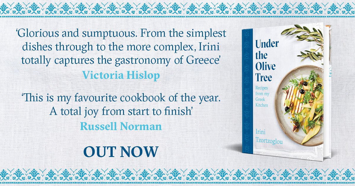 HeadlineHome's tweet photo. Today is the day! UNDER THE OLIVE TREE: Recipes from my Greek Kitchen by @irinitzo is a beautiful collection of delicious recipes and a true celebration of Greece. Out Now! https://t.co/B6gjqQwDbE