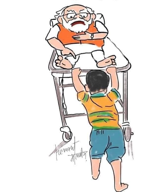 AnwarTanur's tweet photo. 150 രാജ്യങ്ങളെ കോവിഡ് കാലത്ത് സഹായിച്ചു കുഴഞ്ഞു വീണതാ... തളളി സഹായിക്ക്.. മോനേ... https://t.co/9oK9zMl5fl