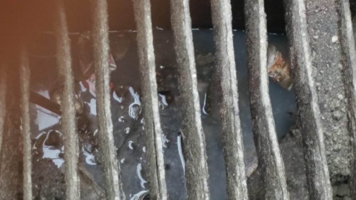 PayalReshamdala's tweet photo. @mybmcWardD @PrashantNGaikwd @mybmcSWD @mybmcSWM @MCGM_BMC @mayor_mumbai @MySwachhMumbai Actual pictures  !   !  !

Gutter is full of mud, 1 paver block and tharmocal glass 

Your staff not bother to clean it before posting pictures shows that they attended complain 

Jali totally rusted also not change. Requesting u to change 

Only patch work and resurface done https://t.co/ePRziSAL16