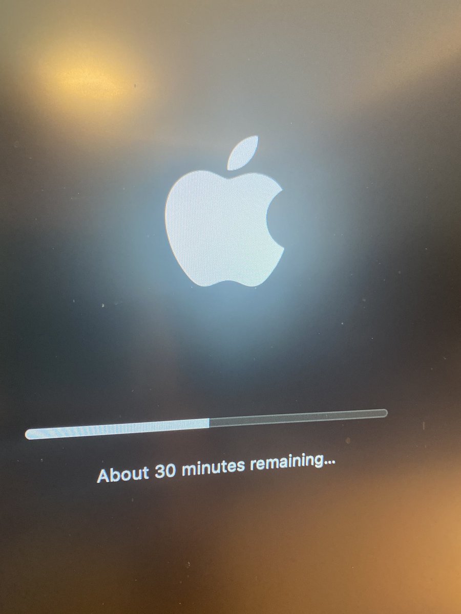 The instant regret of succumbing to the update button....