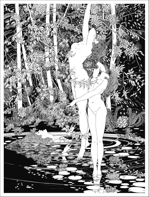 THE DEATH OF OPHELIA (1922) by British illustrator, John Austen. 