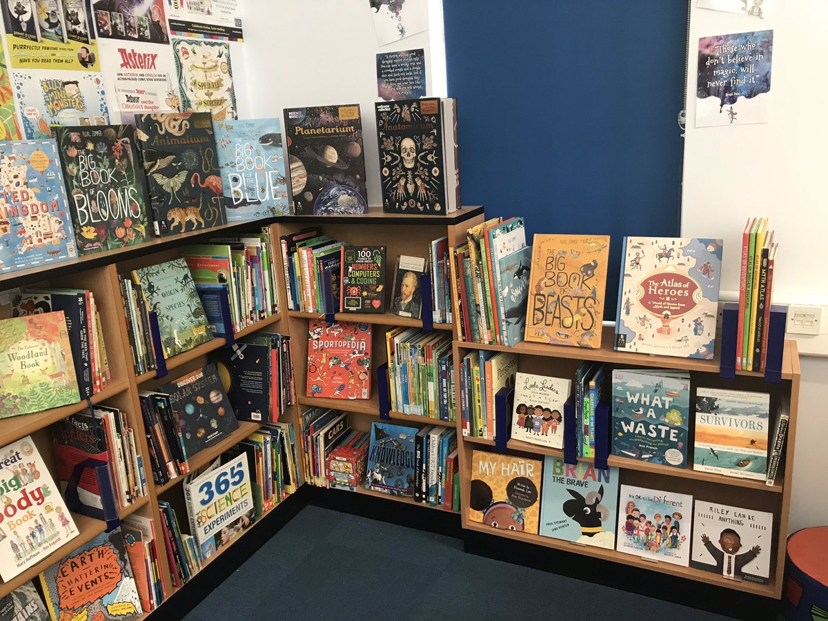 Just finished organising the new non-fiction section of our library using grant from Foyle’s Foundation. Thanks to <a href="/MrMillsteach/">Christopher Mills</a> for choosing such lovely books! <a href="/CEOHarmony/">Antony Hughes</a> <a href="/TeresaCremin/">Teresa Cremin CBE</a> #ReadAchieveSucceed #DiscoverYourIncredible