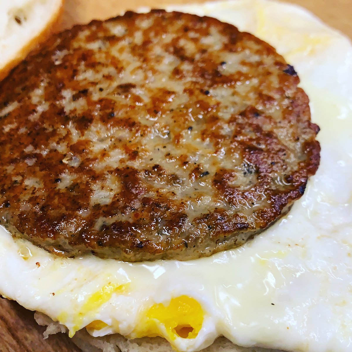 Sausage egg cheese #bagelmanmillplain