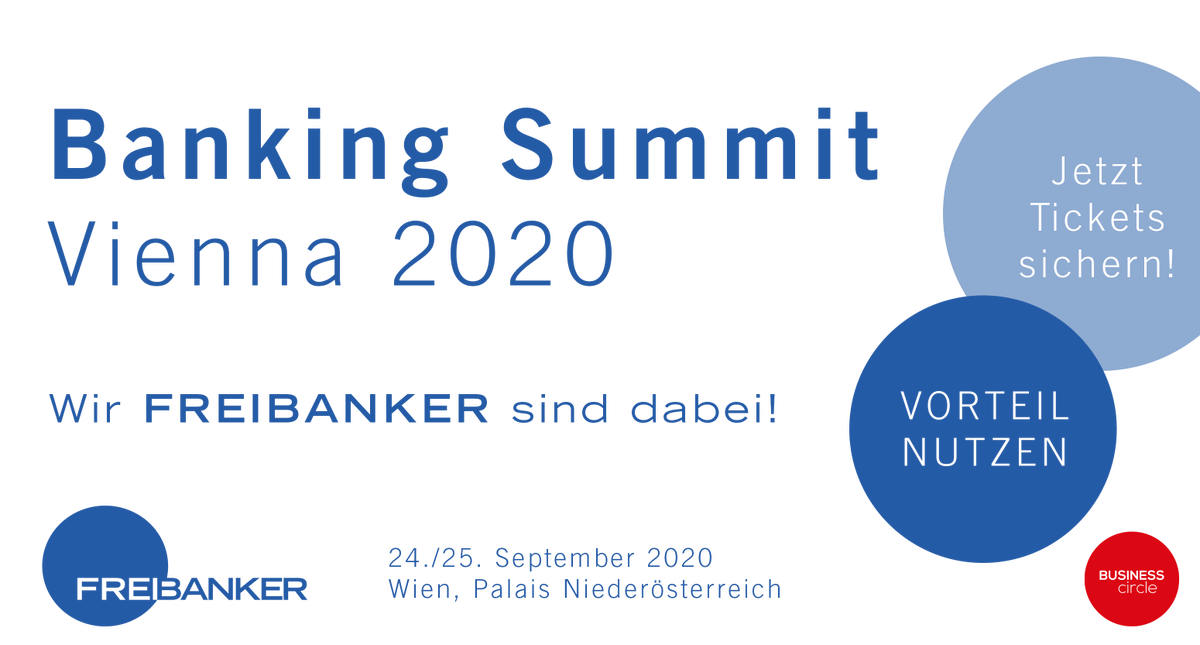 krenn_gerald's tweet photo. Vienna Banking Summit 2020!
Wir Freibanker sind wieder dabei!
Spezielle Vorteile nutzen - Ticket sichern:
https://t.co/6d9zaGfhFw

#bankingthatmatters #ViennaBankingSummit2020 #radikalerKundenfokus #neuesZusammenspiel #förderndesLeitsystem @FreibankerSinn https://t.co/6vwxEWPgJF