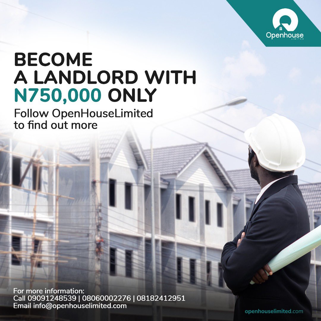 OpenHouseLtd's tweet photo. Follow @OpenHouseLtd and turn on our post notifications so you don’t miss these amazing deals!🥳

Own a piece of Dakkada Estate, Akwa Ibom state.

Pay as low as 10% initial deposit ✅

For more information:
Call 09091248539 / 08060002276
Email info@openhouselimited.com https://t.co/KnSMOt2wXm