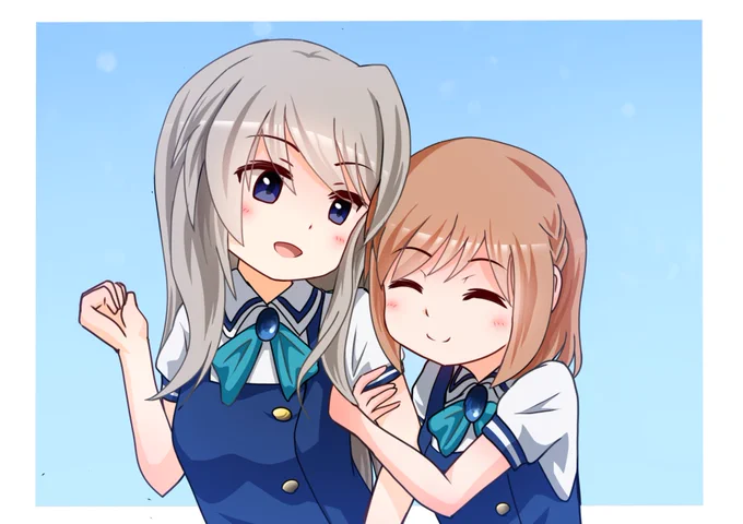夏服のちえりとコロちゃん!
#アリスギアお絵かき 