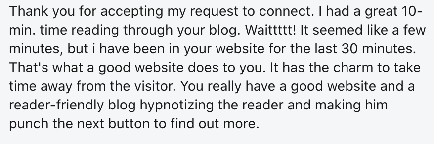 😁This message made my day. It's quite challenging to keep a blog updated with quality content on top of your daily work.

But these messages from readers keep me motivated to keep pushing myself and market it work 😍

⬇️
circalingua.com/blog/