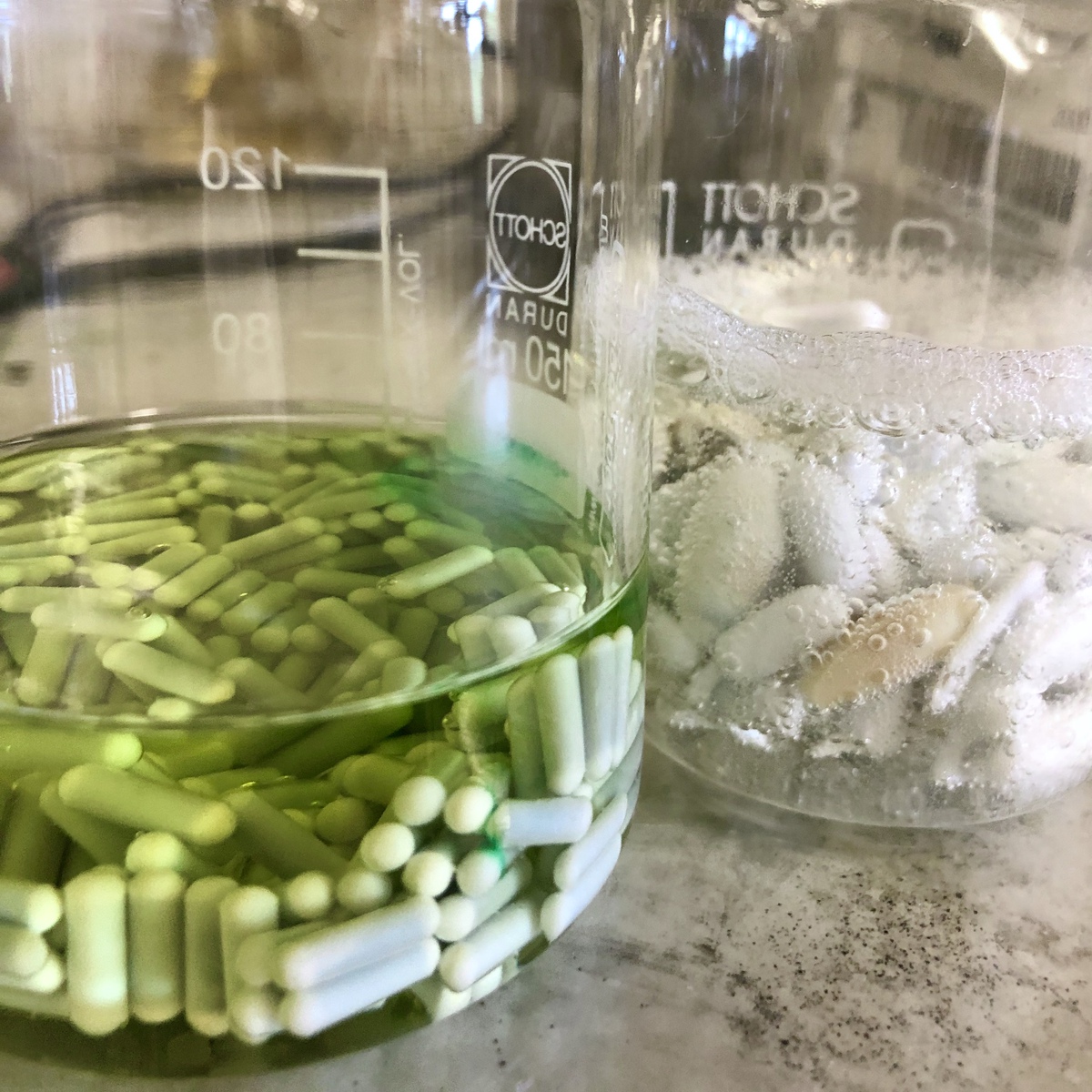 LotschGroup's tweet photo. Look at all those tiny stir bars. We give them a deep cleaning so they're ready to be used for more exciting science! #labstories #realtimechem https://t.co/IIcRXeoofa