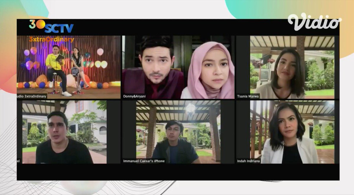 SCTV's tweet photo. Pada serius-serius banget, nih. Lagi ngobrolin apa sih di #VirtualMnGSCTV #IstriKeduaSCTV?
Kamu paling kepo sama siapa, Fevers? Yuk, titip pertanyaan di live chat @vidio sekarang!
#3xtra0rdinary https://t.co/0SBirGAoeq