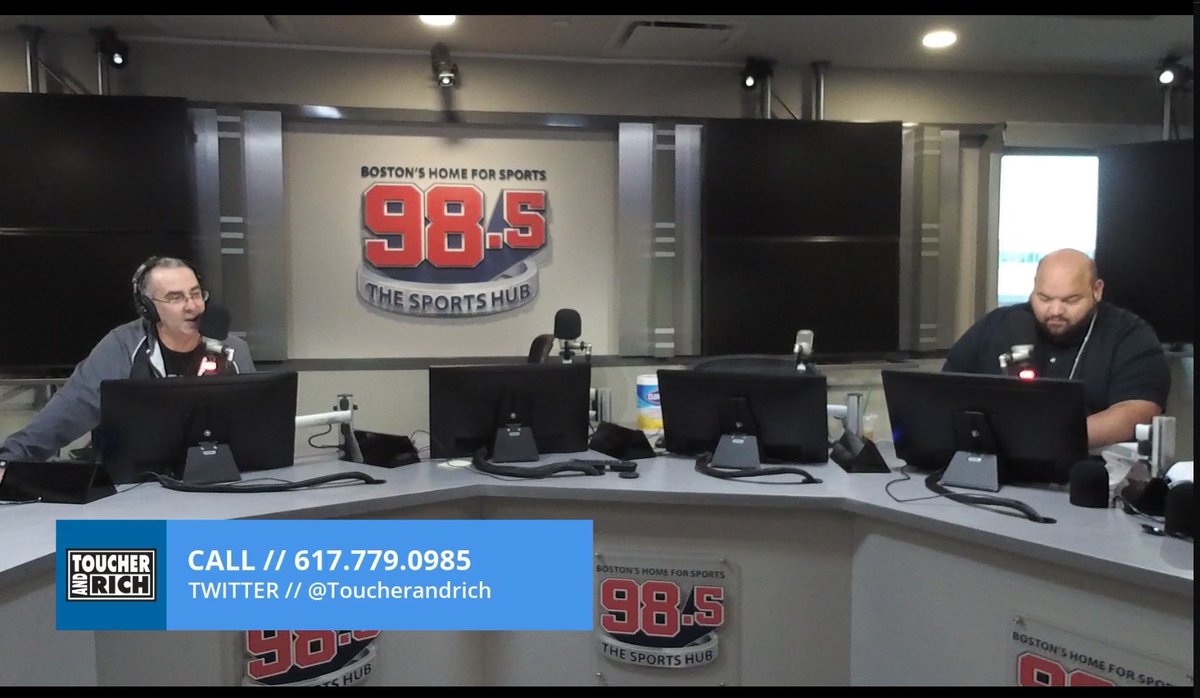 bostonradio's tweet photo. Things are calm and copacetic in Dorchester this morning. Wallach and Joe Murray in studio; Rich on a deserted island somewhere in the Atlantic Ocean;
#DaHub #Males18-95 https://t.co/bgNNkN5Tm3