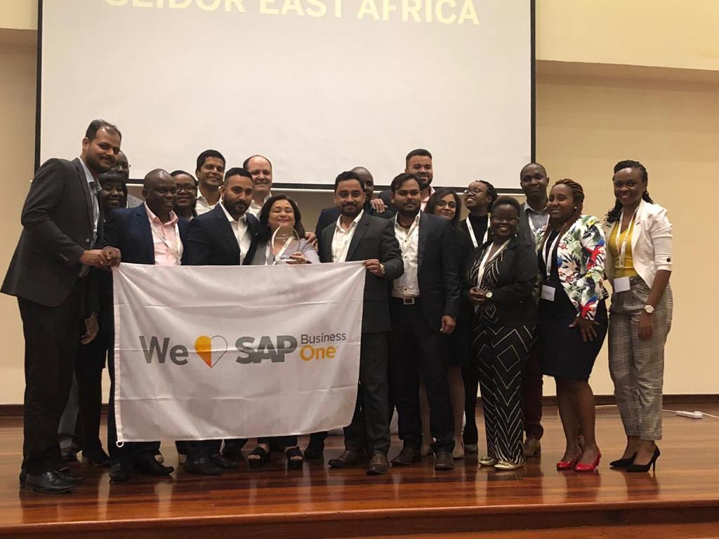 SeidorAfrica's tweet photo. #TBT 
Throwback to the time the Seidor Africa East Africa team walked away with 3 top awards at the 2018 SAP Awards ceremony. These awards include Top SAP Platinum Partner 2018, No.1 SAP Business One Partner 2018, and the top operational employee. 

#EastAfrica #SAP #SAPAfrica https://t.co/FBt1WRMbwh