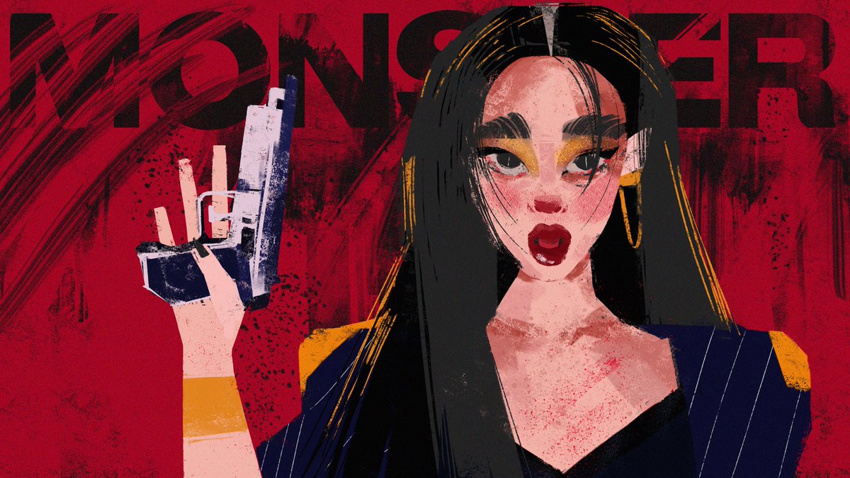 pusanggalart's tweet photo. SEULGI 괴물
#MONSTERMV https://t.co/BmkpNufH05
