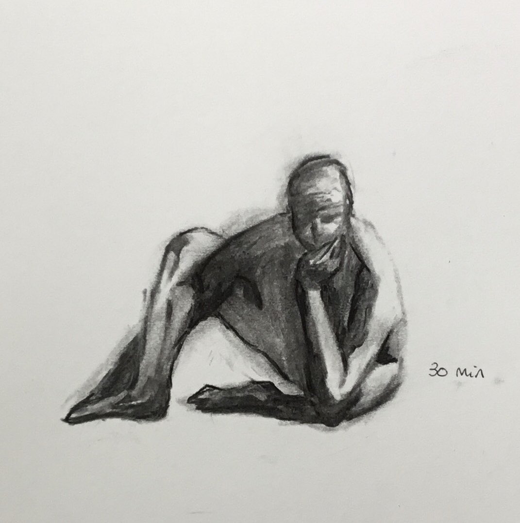 JenniferPaling's tweet photo. Last night #rawumberlive session using charcoal to block out shadows, loved this method although you can see how messy I am with charcoal https://t.co/W49TIj7ojt