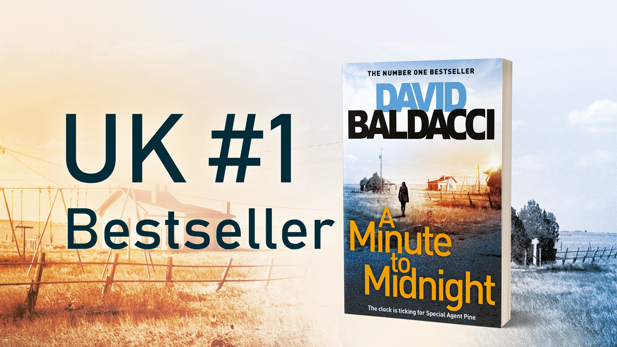 panmacmillan's tweet photo. Congratulations to the brilliant @davidbaldacci for reaching No.1 in the paperback charts this week for #AMinuteToMidnight ๐ https://t.co/aa09VIJKY6
