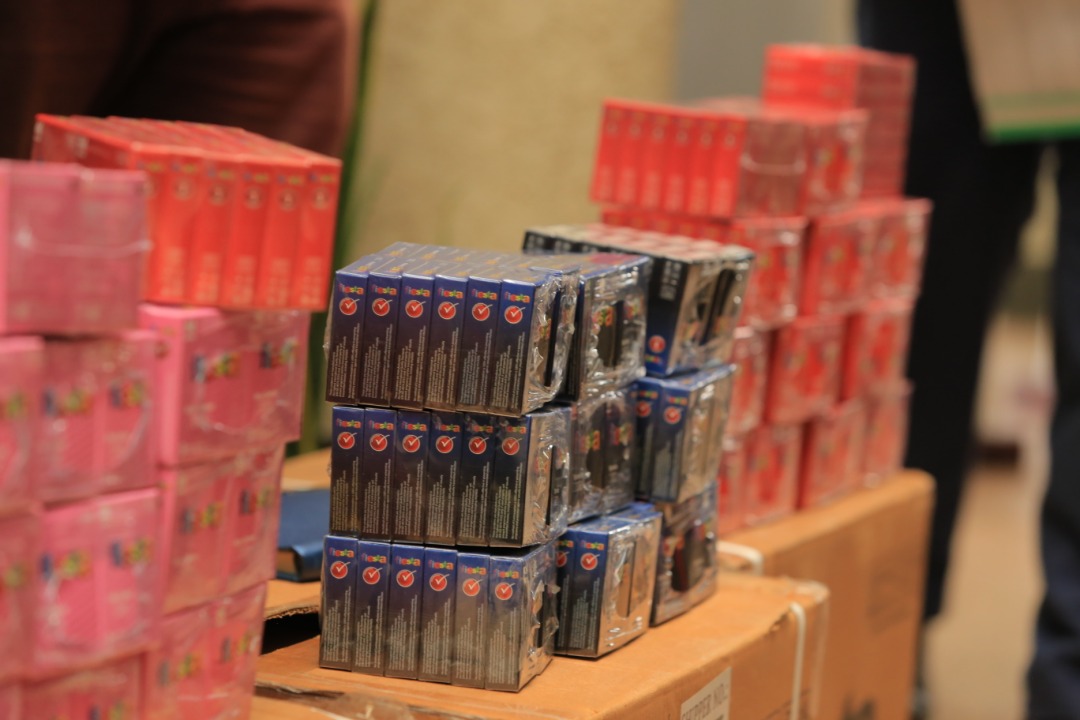 dembegroup's tweet photo. The Fiesta Condoms which were donated to @MinofHealthUG &amp; @aidscommission are made for the premium market in Uganda &amp; will be distributed for free through the public sector channels in rural &amp; remote areas where other socially marketed condoms are not readily available. https://t.co/bsMALMq4lT