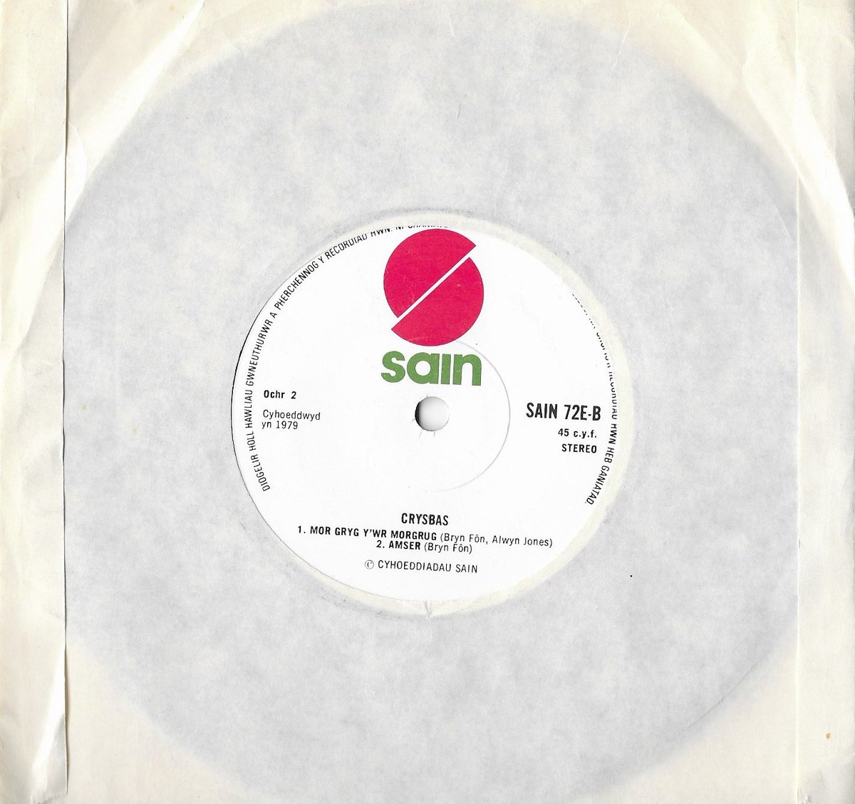 Arguably another act that does not 'need our support' is  @BrynfonFn one of the most successful Welsh acts of all time and a regular on  @BBCRadioCymru But Bryn's earlier band  #Crysbas is right up our street. Take this track 'Amser' which has a reggae / synth feel to it