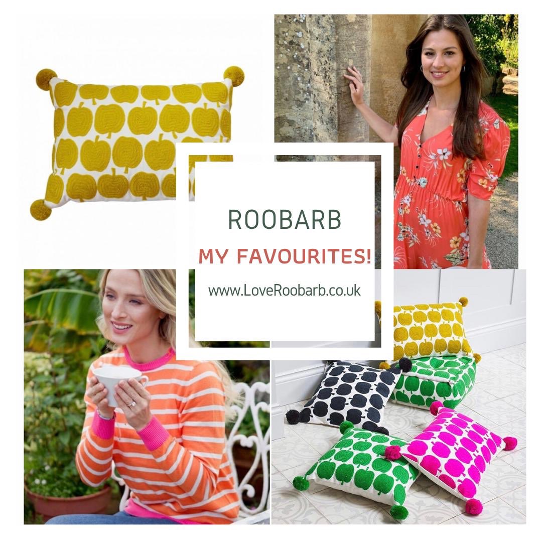 Do these fruity 🍏🍊🍇🍌🍎colours from our collection count towards our 5 a day? 😁
‘My favourites ‘ this week are full of zest!! 
Tangerine and ivory jumper £50
Mustard/white apple cushion £35 
Orange Floral Dress £56 
LoveRoobarb.co.uk #retail #loveretail <a href="/biraofficial/">Bira</a>