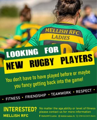 .<a href="/Mellish_RFC/">Mellish RFC</a> Ladies team are looking for new players to join them for the new season.

In the Nottingham area &amp; fancy playing Rugby?

Get Involved! #FindRugby