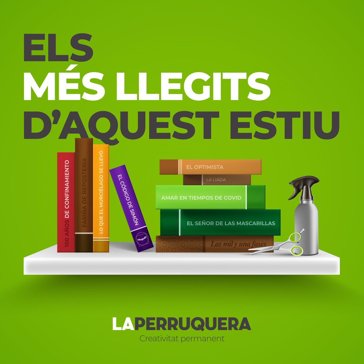 perruquera's tweet photo. Aquest Sant Jordi d’estiu agafem-nos-ho amb humor i creativitat!

📚📚 #SantJordidestiu2020 #llibres #diadelllibreidelarosa https://t.co/gPMR31Phb3