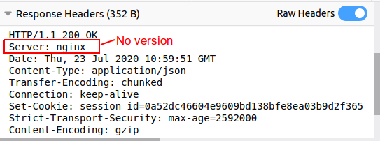 TIP: Hide nginx version from response header.

Search for "server_tokens" in nginx.conf file and remove the comment. If it does not exist, just add following line:

server_tokens off;

<a href="/ERPHarborCS/">ERPHarbor</a> #Odoo #nginx #ERPHarbor