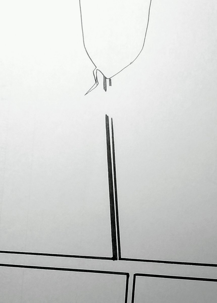こう言うのあるとね…アナログでは綺麗に直せないからさ…(アナログで綺麗に直せる人もいます…)
私は諦めて新しい原稿に描き直す… 