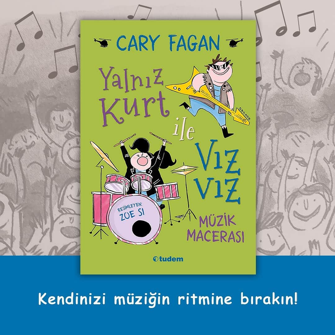 tudemyayingrubu's tweet photo. İçten öyküsüyle dostluğun, dayanışmanın ve takım çalışmasının önemine vurgu yapan "Yalnız Kurt ile Vızvız Müzik Macerası", yeteneklerini keşfetme sürecindeki küçüklere ilham veriyor.

Tadımlık: https://t.co/lmSpylihiW

#CaryFagan #ZoeSi #müzik #arkadaşlık #çocukedebiyatı https://t.co/nNyzMCIaUN