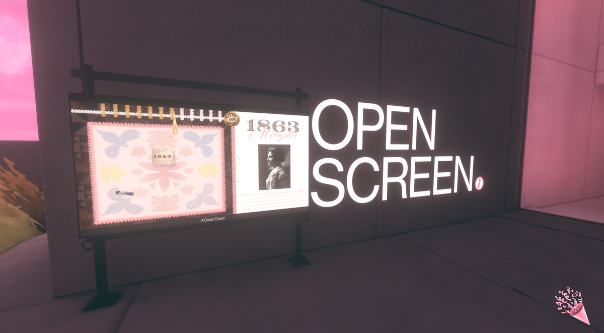 The traditional "open screen" spot still exists and that's really cool! It makes a lot of sense to have such open format available in a digital context. It's an opportunity for any dev to be able to showcase their prototypes and creation to the scene with no (or less!) pressure