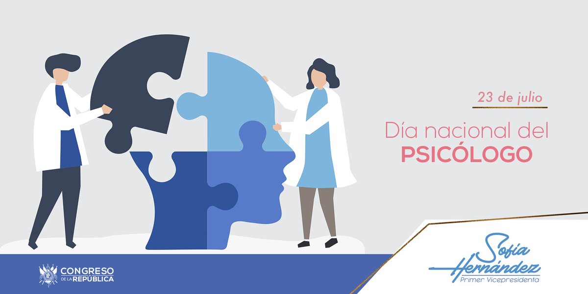 Hoy quiero felicitar a todos los Psicólogos y Psicólogas, que con esta noble y bella profesión ayudan a muchas personas que se encuentran en momentos difíciles en su vida, contribuyendo a su salud mental. -Feliz día del Psicólogo-
#PrimerVicepresidencia
#IXLegislatura
#CongresoGT