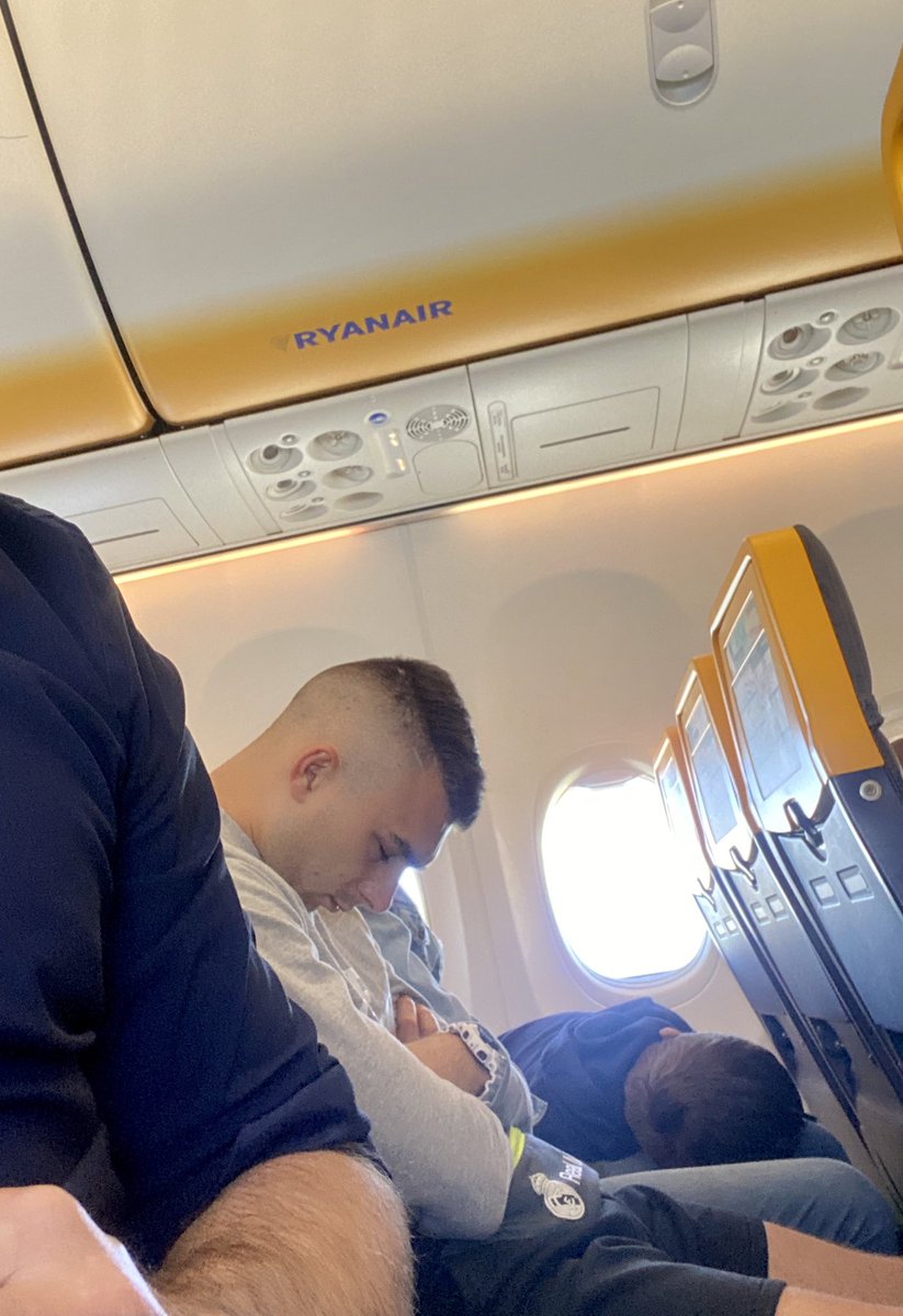 schooldisplays1's tweet photo. No face masks no #SocialDistance aircraft packed #onholidays at @STN_Airport well done  @Ryanair spreading #Covid_19 around Europe https://t.co/H9HWas9eKY