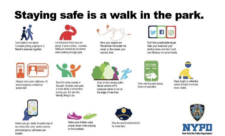 NYPD49Pct's tweet photo. 🚨 #BESAFE #ALWAYSBEAWARE 🏃🌞🌳 https://t.co/8GFkfgHxFm