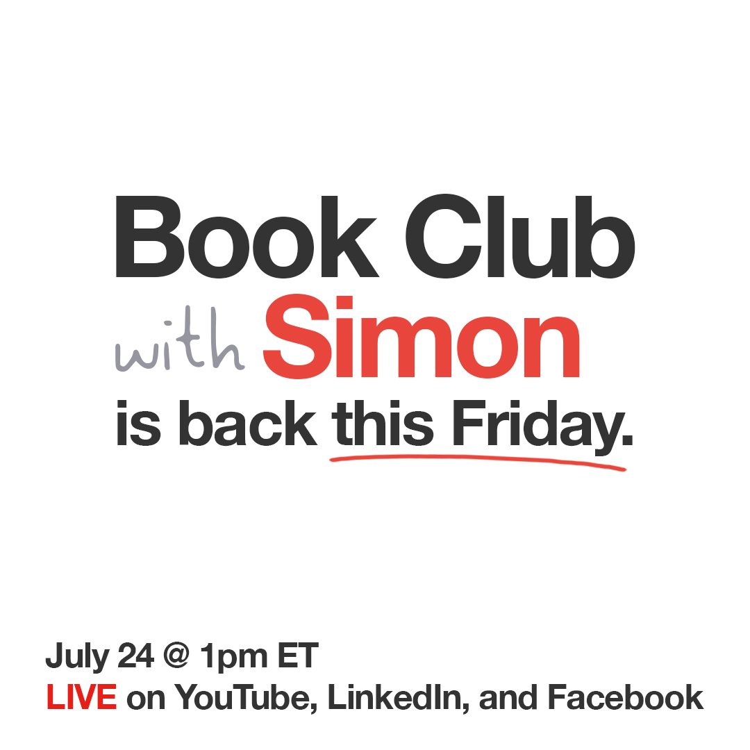 portfoliobooks's tweet image. Join @simonsinek LIVE to discuss Chapters 6 &amp;amp; 7 of #TheInfiniteGame tomorrow at 1pm ET. Bring your book, yourself, and your infinite mindset. youtu.be/OKFca9VPq-U