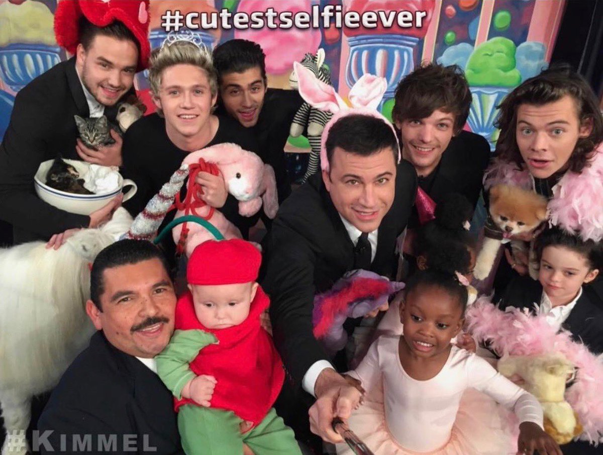 Happy 10th Anniversary <a href="/Harry_Styles/">Harry Styles.</a> <a href="/LiamPayne/">Liam</a> <a href="/NiallOfficial/">Niall Horan</a> <a href="/Louis_Tomlinson/">Louis Tomlinson</a> &amp; @ZaynMalik! #10YearsOfOneDirection #TBT #CutestSelfieEver @OneDirection