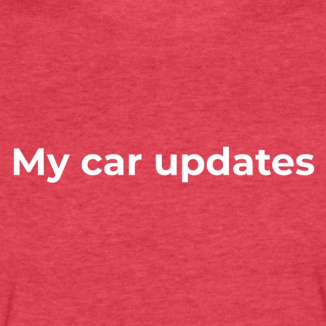 tesletter's tweet photo. **Giveaway Alert** 

How cool is it to get software updates in your car? What about a t-shirt to share it with the world? RT and follow to win one of the 2 'MY CAR UPDATES' t-shirts that we're giving away this week 👕👕

PS. In case you don't win https://t.co/Ao1XiWDgOg https://t.co/ogJdgfDZMI