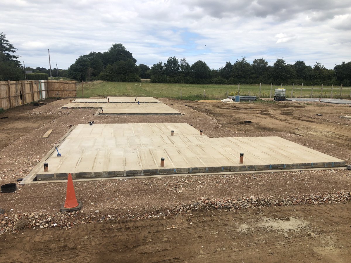 Enabling works &amp; first 5 plots ready for brickies at Ingoldisthorpe, Norfolk