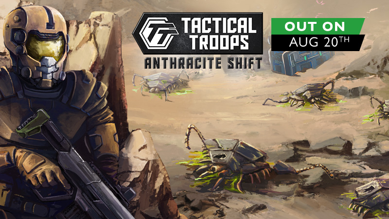 ☄️#TacticalTroops has a release date:
📣OUT ON August 20th!
👉bit.ly/3htBZNT

🎮 Wishlist on Steam 👉bit.ly/3cn25Q3