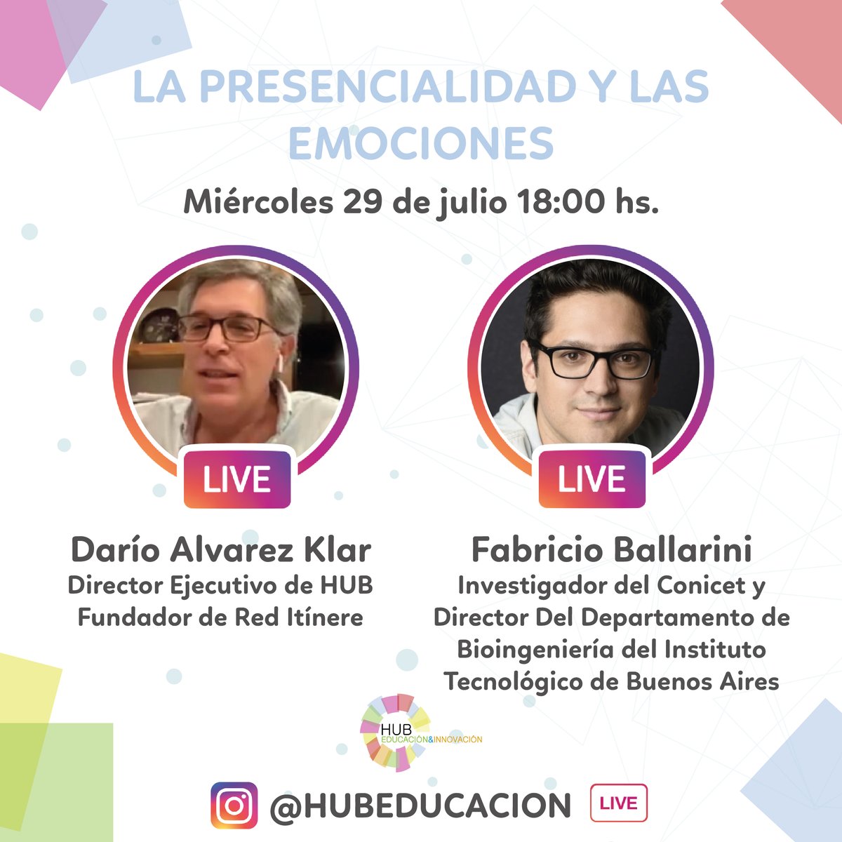 EducacionHub's tweet photo. Cómo volvemos a las aulas? Vínculos, emociones y el desafío que queda por delante con un formato mixto que recorrerá la virtualidad y la presencialidad.
Una interesante conversación entre @FabBallarini y @daklar  para ampliar perspectivas y nuevos interrogantes.
#Hubtalks https://t.co/8o2mqVvZ0o